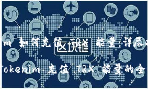 Tokenim 如何充值 TRX 能量：详尽指南

使用 Tokenim 充值 TRX 能量的全面指南
